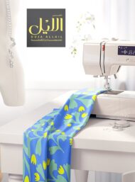 Leaf flower style with blue,yellow colors - Image 7