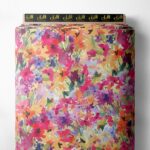 Bloom flower style with pink,yellow colors