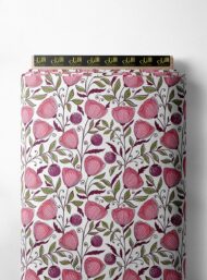 Leaf flower style with pink,green colors