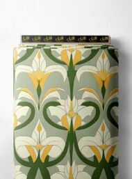 Petal flower style with yellow,green colors