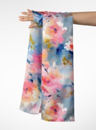 Bloom flower style with pink,blue colors - Image 3