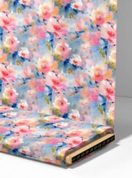 Bloom flower style with pink,blue colors - Image 4