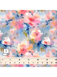 Bloom flower style with pink,blue colors - Image 5