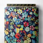 Leaf flower style with red,blue colors