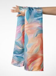 Leaf flower style with blue,pink colors - Image 3