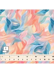 Leaf flower style with blue,pink colors - Image 5