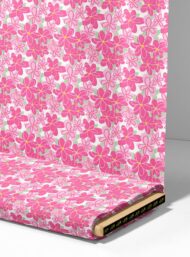 Bloom flower style with pink,green colors - Image 4