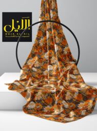 Petal flower style with orange,white colors - Image 2