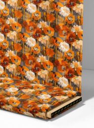 Petal flower style with orange,white colors - Image 4