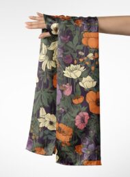 Petal flower style with orange,pink colors - Image 3