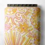 Sun flower style with yellow,pink colors