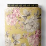 Petal flower style with pink,grey colors