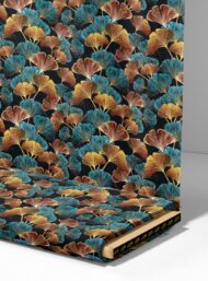 Leaf flower style with blue,brown colors - Image 4