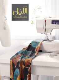 Leaf flower style with blue,brown colors - Image 7