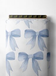 Bow others style with blue, white colors