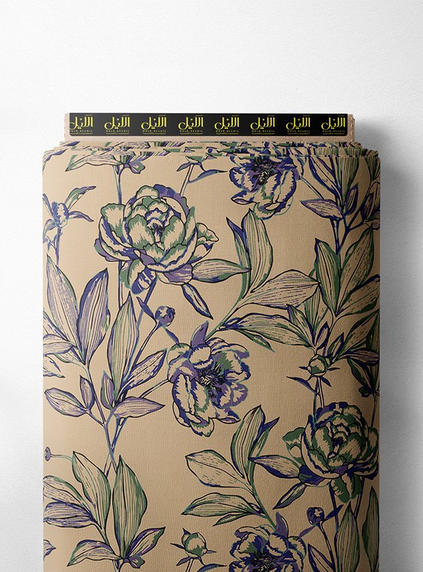 LAI01-3634_1.jpg Leaf flower style with green, pink colors - Image 1