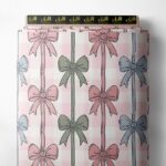 Bow others style with pink,green colors