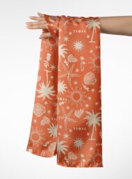 Palm nature style with orange, white colors - Image 3