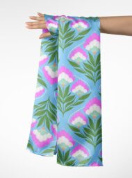 Bloom flower style with green,pink colors - Image 3