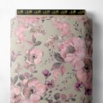 Blossom flower style with pink,green colors