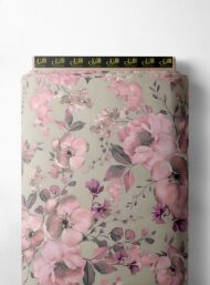 Blossom flower style with pink,green colors