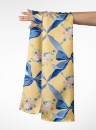 Ribbon flower style with blue,pink colors - Image 3