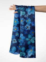 Bloom flower style with blue,green colors - Image 3