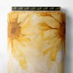 Bloom flower style with yellow,white colors