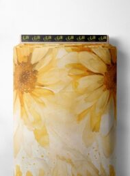 Bloom flower style with yellow,white colors