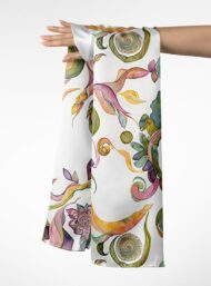 Snail flower style with green,pink colors - Image 3