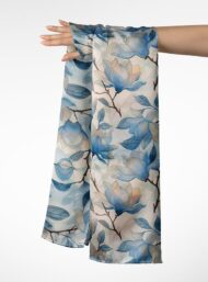 Petal flower style with blue,white colors - Image 3