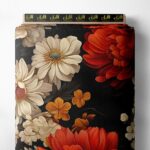 Petal flower style with red,white colors