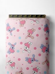 Bunny animal style with pink,blue colors