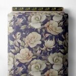 Bloom flower style with white,green colors