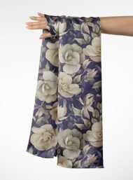 Bloom flower style with white,green colors - Image 3