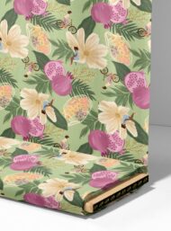 Bicycle flower style with green,pink colors - Image 4