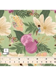 Bicycle flower style with green,pink colors - Image 5