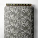 Leaf nature style with grey, white colors