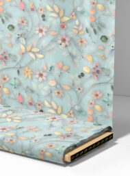 Leaf flower style with green,pink colors - Image 4