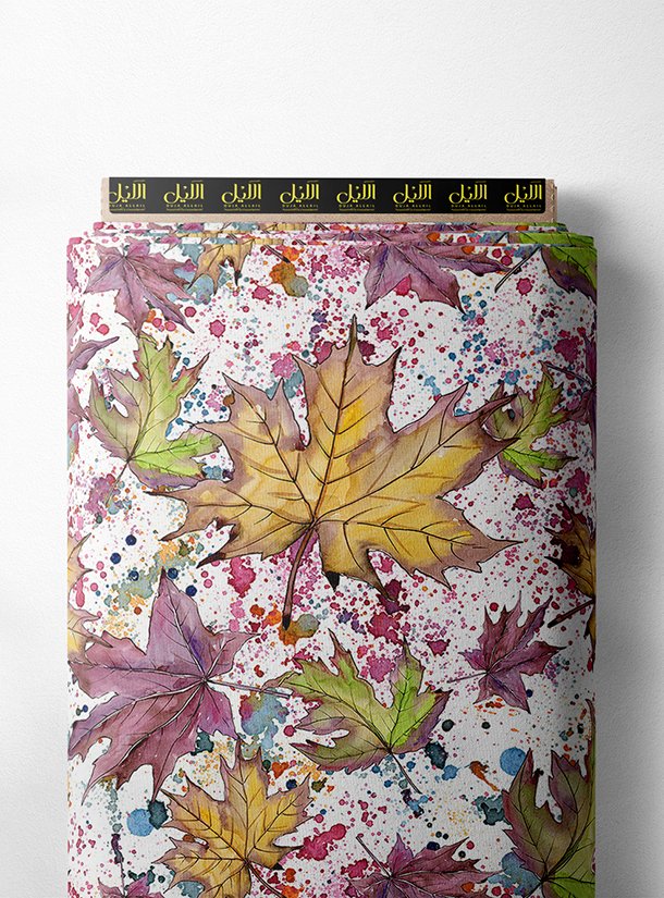 LAI01-3665_1.jpg Leaf flower style with green,yellow colors - Image 1