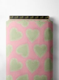 Heart others style with pink, green colors