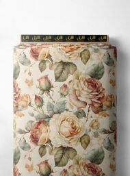 Rose flower style with white,green colors