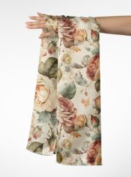 Rose flower style with white,green colors - Image 3