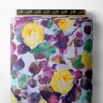 Rose flower style with yellow,green colors