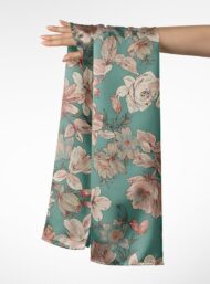 Bloom flower style with green,pink colors - Image 3