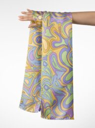 Curve abstract style with yellow,purple colors - Image 3