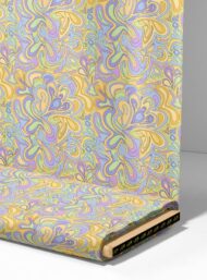 Curve abstract style with yellow,purple colors - Image 4