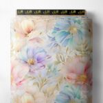 Petal flower style with pink,blue colors