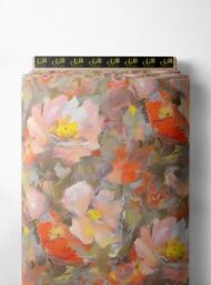 Bloom flower style with pink,orange colors