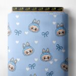 Face animal style with blue,white colors